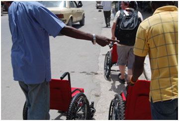 Caravanning empty wheelchairs