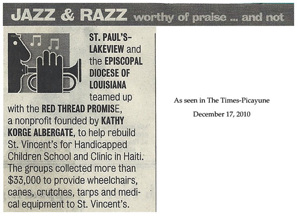 As seen in the Times-Picayune | Dec 17 2010